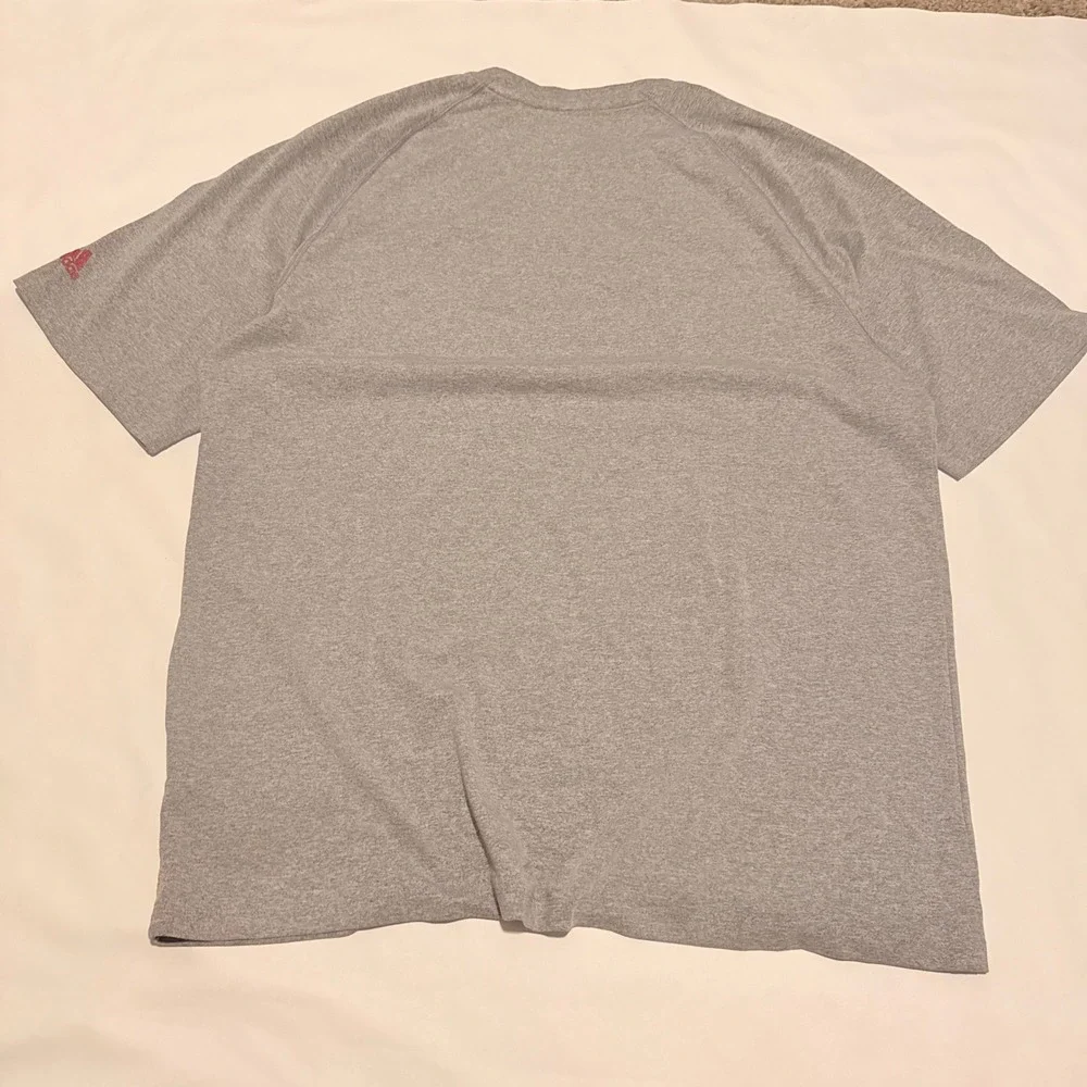 Adidas T-Shirt Mens XL Gray NC State Wolfpack Basketball Climalite Performance